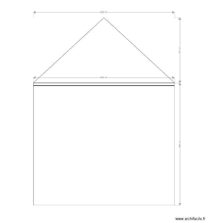 Facade Est états des lieux. Plan de 0 pièce et 0 m2