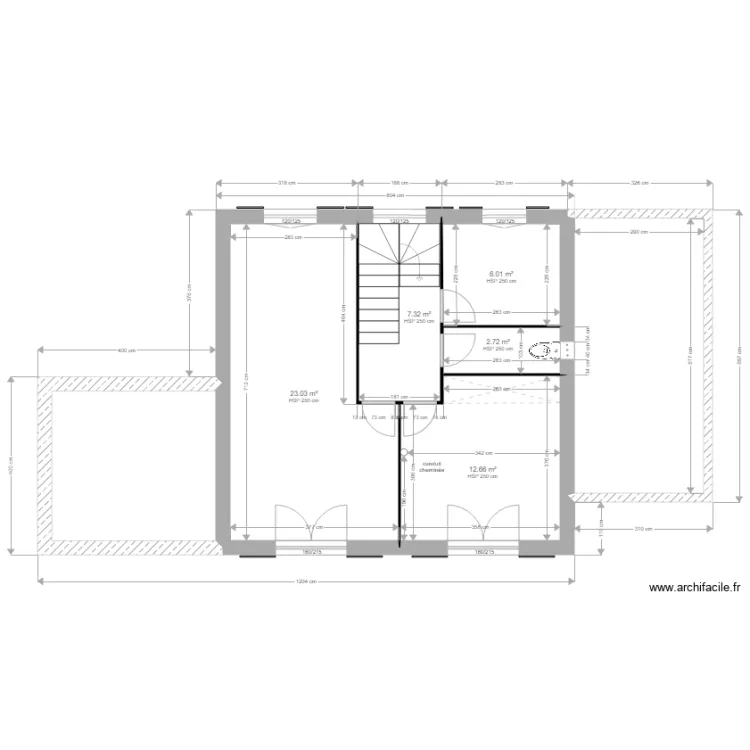 Projet Grimaud lot 6A  etage. Plan de 