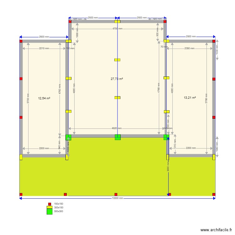 60 E. Plan de 0 pièce et 0 m2