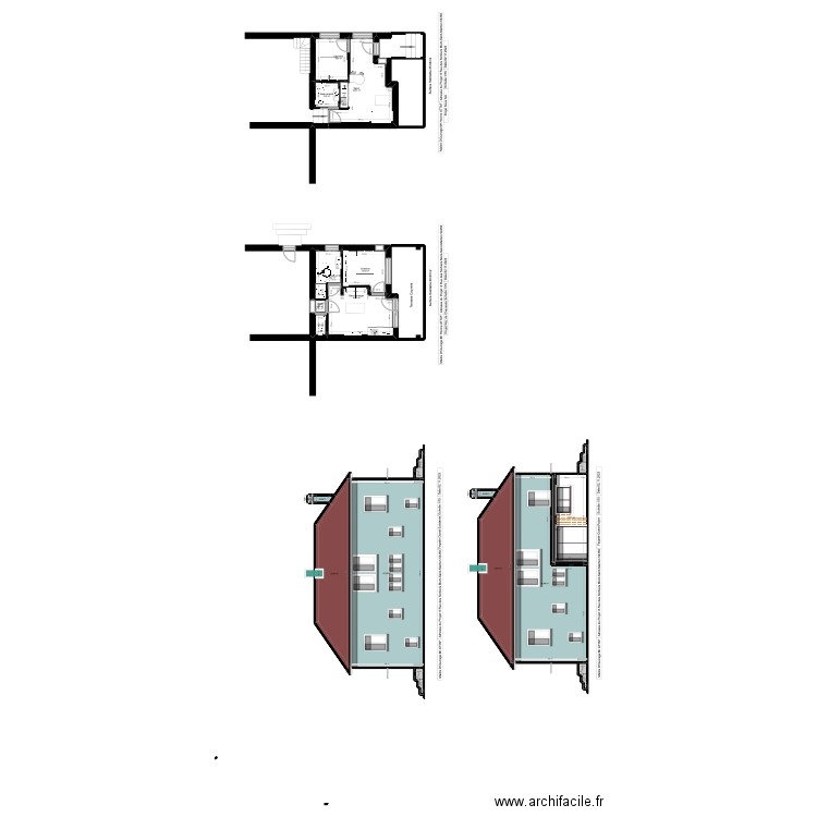 ATTAF. Plan de 100 pièces et 1317 m2