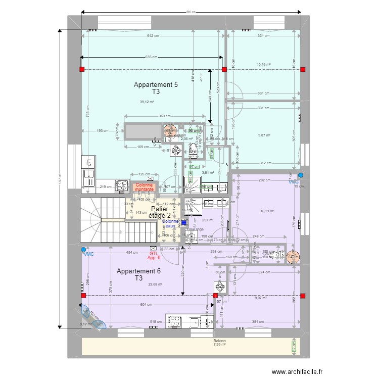 Pasteur Etage 2 j pl. Plan de 0 pièce et 0 m2