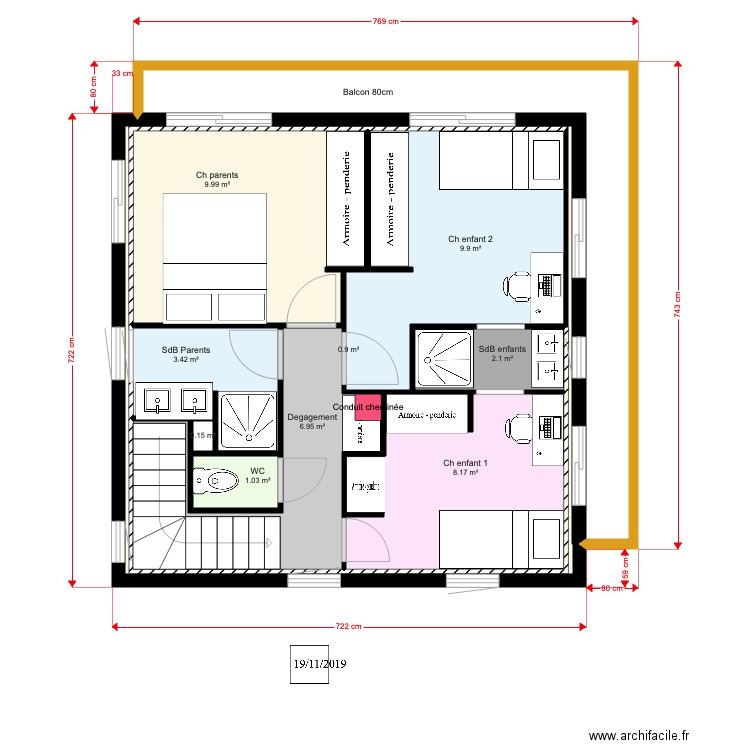 Cost2 Etage V5. Plan de 0 pièce et 0 m2