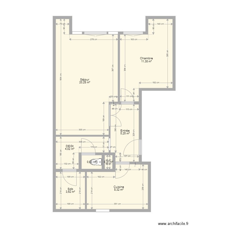 Appart3. Plan de 0 pièce et 0 m2