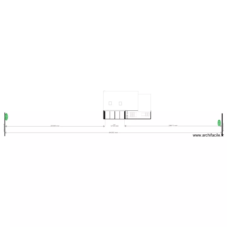 coupe paysagere. Plan de 