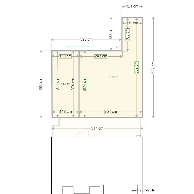 plan lamotte pizzeria facade. Plan de 0 pièce et 0 m2