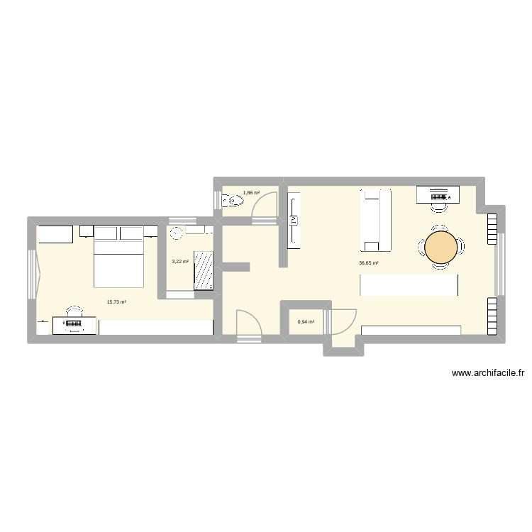 appartLln. Plan de 0 pièce et 0 m2