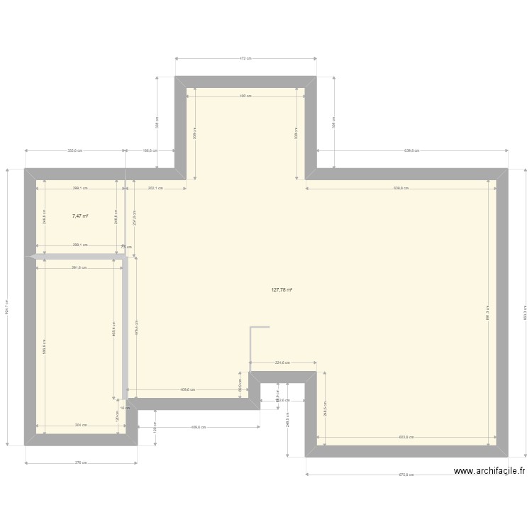 Maison STG 2022. Plan de 2 pièces et 135 m2