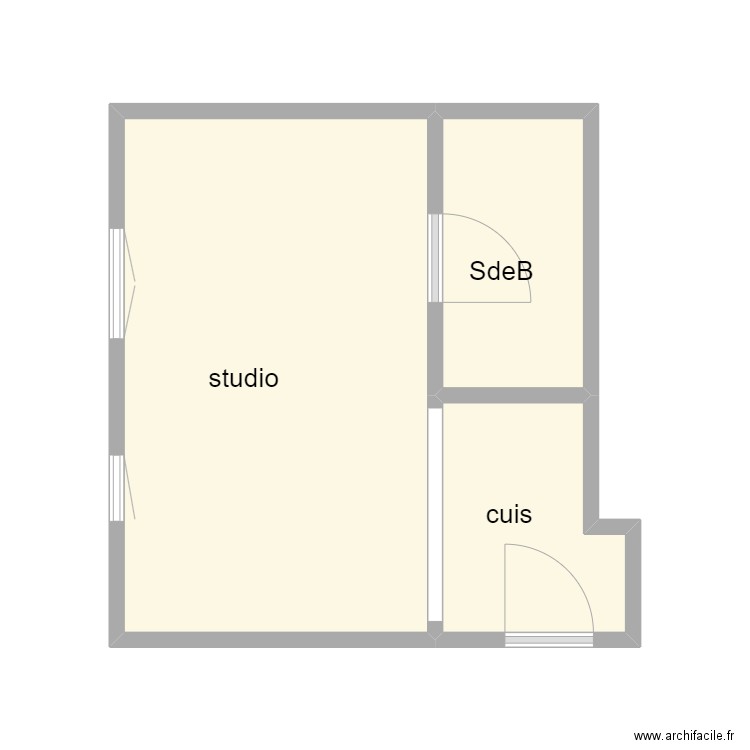 Gaudin. Plan de 0 pièce et 0 m2