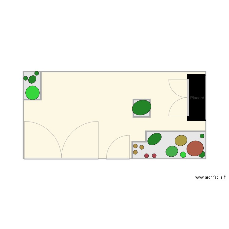 front garden américains. Plan de 0 pièce et 0 m2