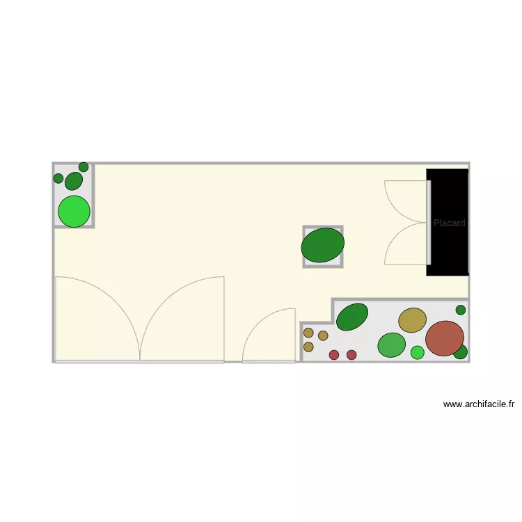front garden am&eacute;ricains. Plan de 