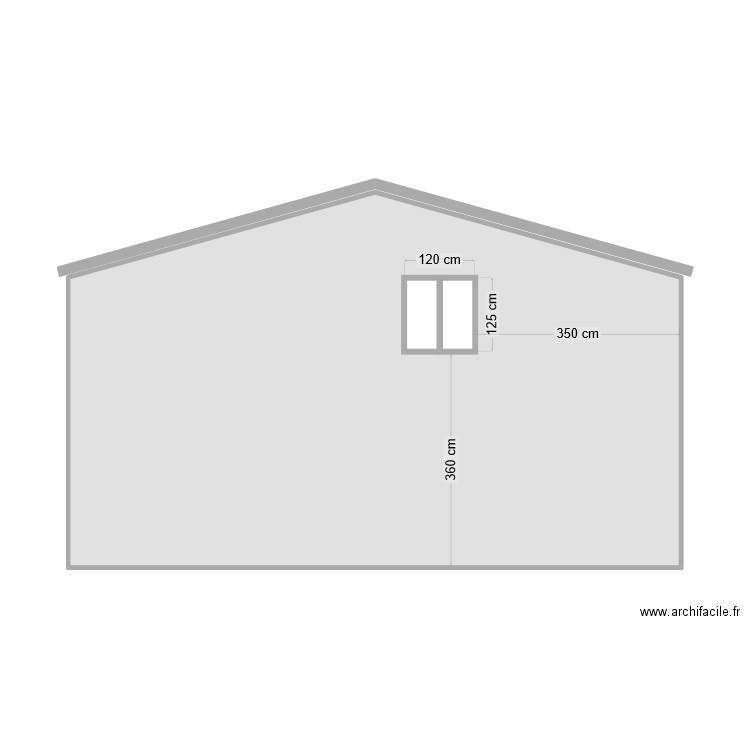 Garage Façade Sud. Plan de 1 pièce et 59 m2