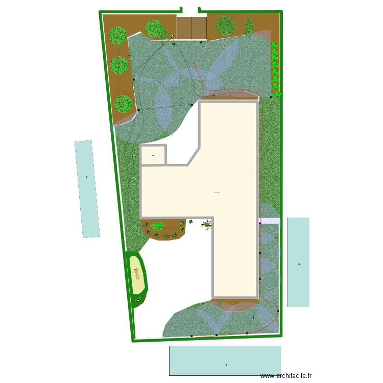 Landes 2. Plan de 2 pièces et 243 m2