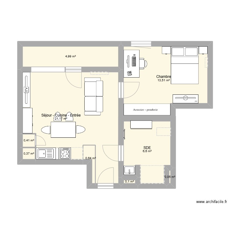 appart alex 1. Plan de 0 pièce et 0 m2