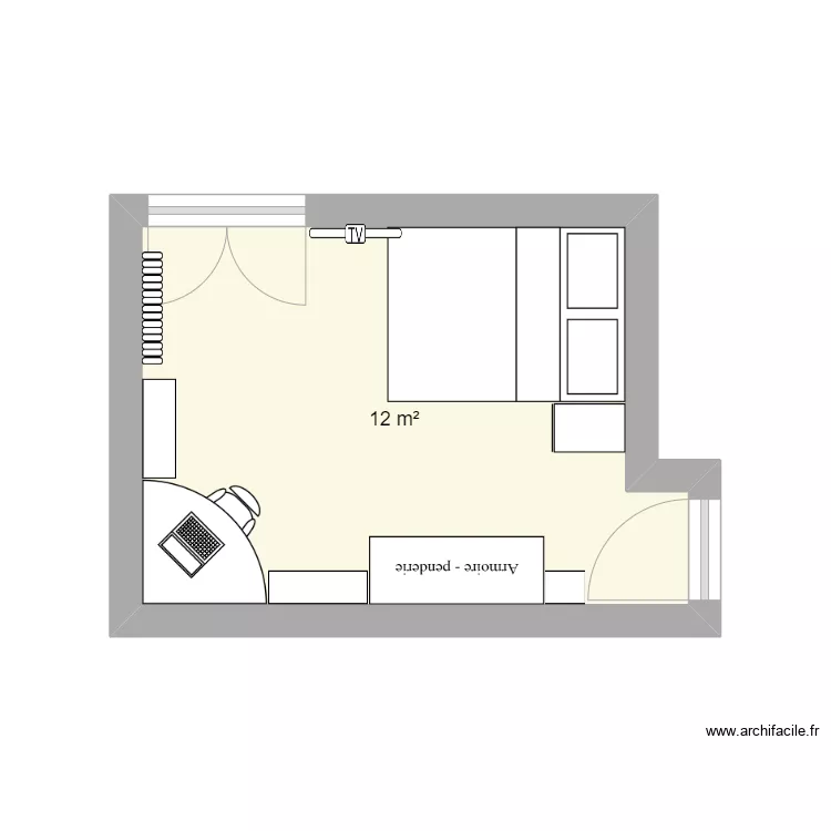 CHAMBRE 2. Plan de CHAMBRE 2. Plan de