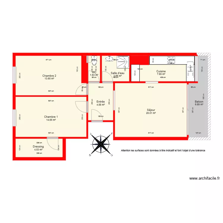 BI 4177 cot&eacute;. Plan de 