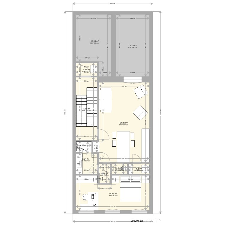 Tabellion 2e étage version 3. Plan de 0 pièce et 0 m2