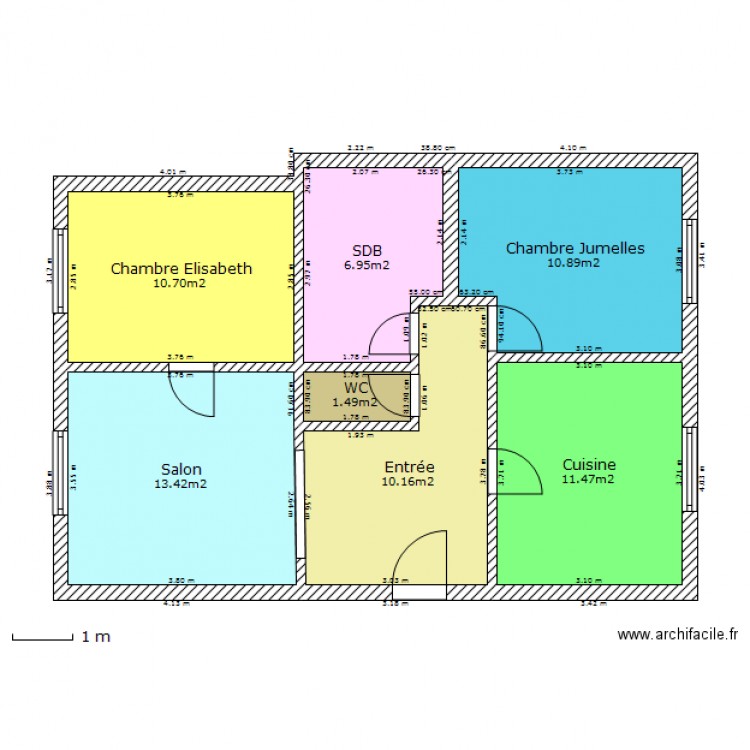 Elisabeth. Plan de 0 pièce et 0 m2