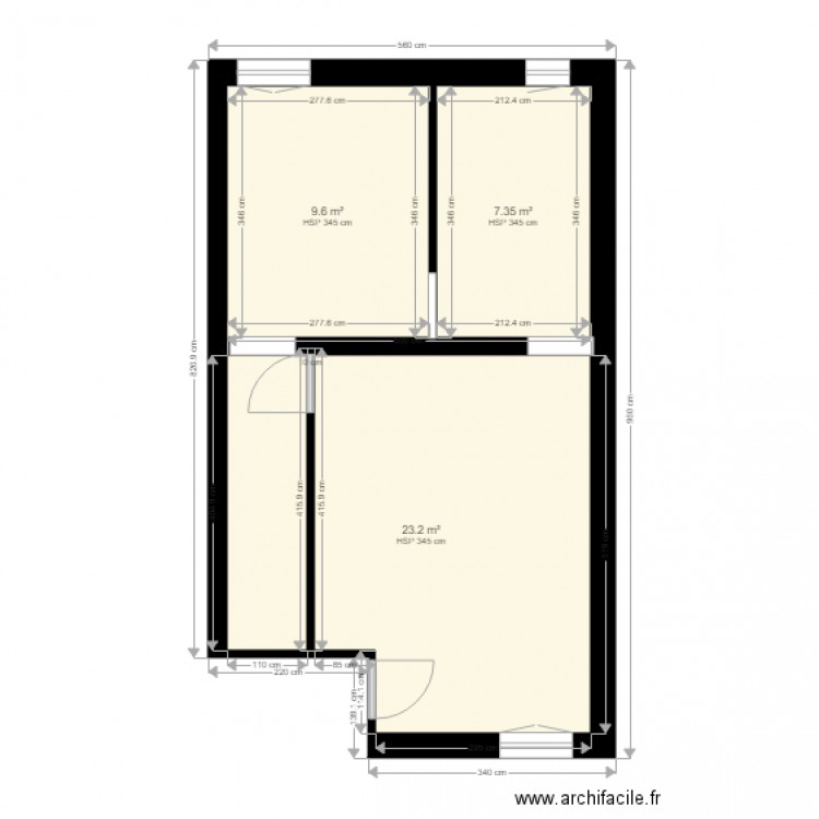 PLAN ORIGINE 1. Plan de 0 pièce et 0 m2