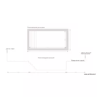 Plan de coupe piscine rectangulaire