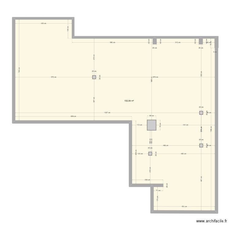 Restaurant Mokhtar. Plan de 1 pièce et 132 m2