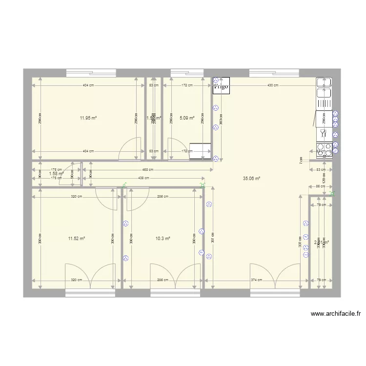 maison complète avec electricité. Plan de maison complète avec electricité. Plan de