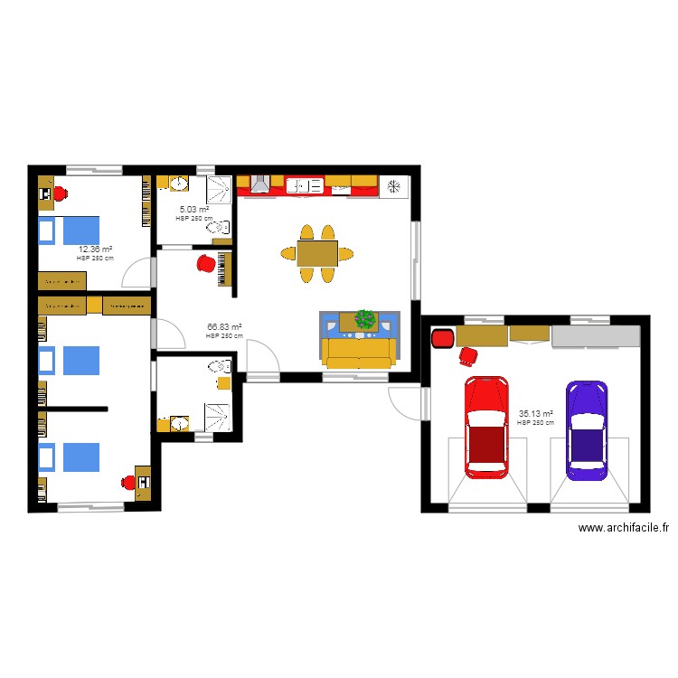 notre logis 1 meublé. Plan de 0 pièce et 0 m2