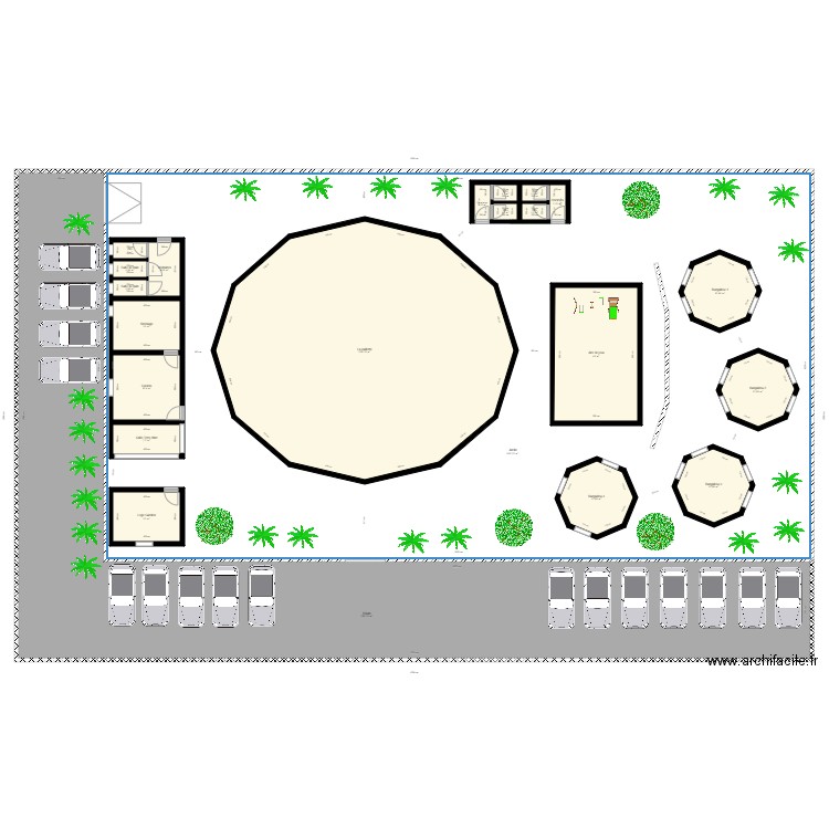 La paillote. Plan de 0 pièce et 0 m2