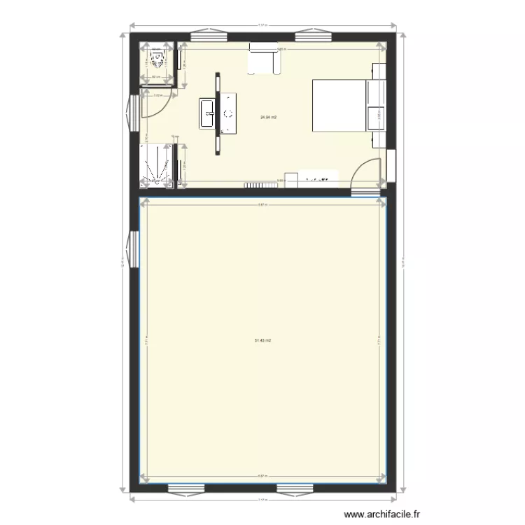 Wirth extra bedroom. Plan de Wirth extra bedroom. Plan de