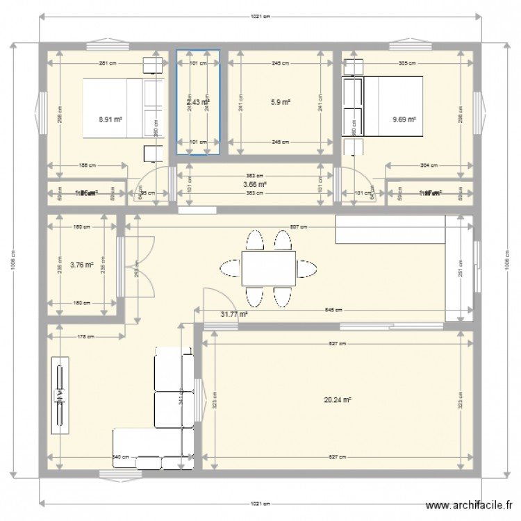 m13. Plan de 0 pièce et 0 m2