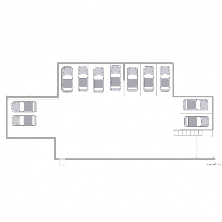 Cour Parkings Schema 2. Plan de 0 pièce et 0 m2