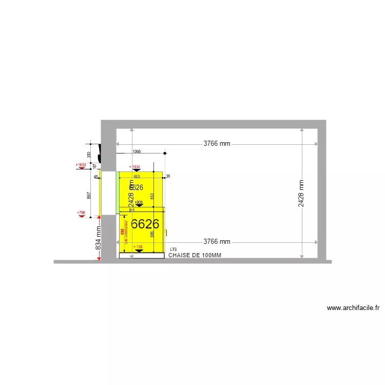 COUPE EXISTANT LA PHARE LES OLIVIERS 6626. Plan de 