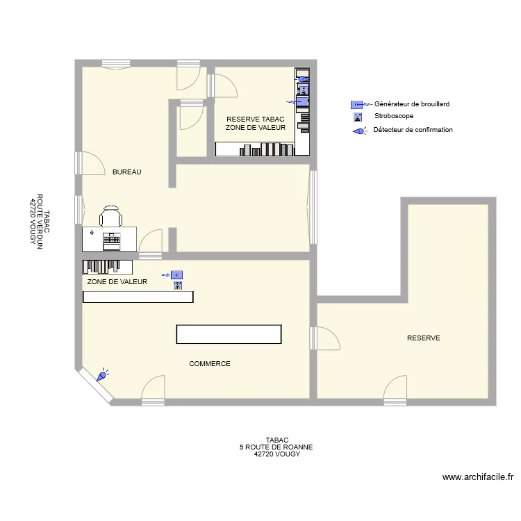 TABAC VIVAL CEDRIC GERLAND fumi . Plan de 