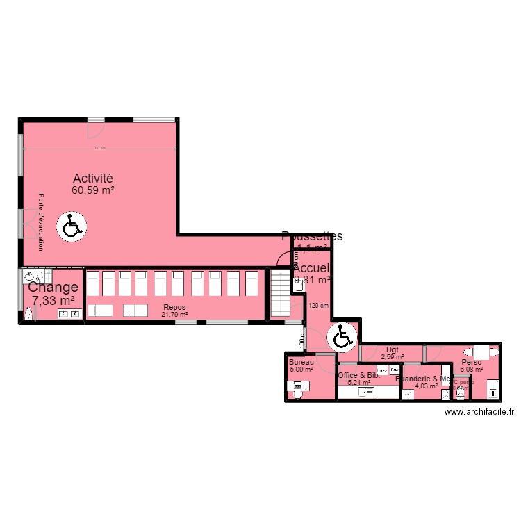 91 MONTGERON PROJET 1 13 Mercure V2 090622 Arl. Plan de 12 pièces et 128 m2