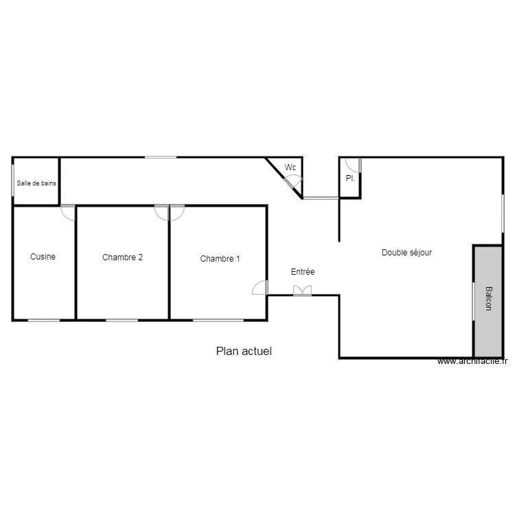 plan actuel dubosc. Plan de 