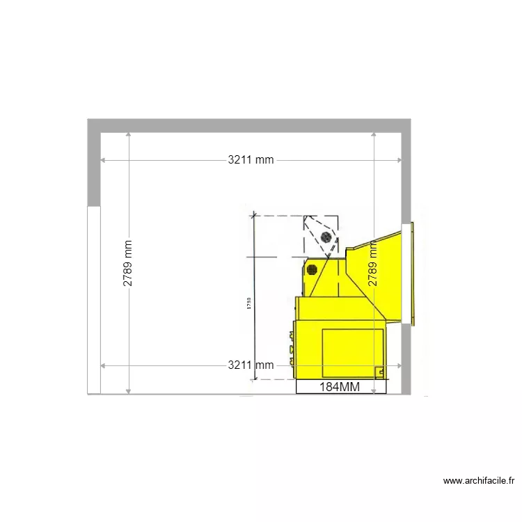 COUPE PROJET BLAGNAC S87. Plan de 