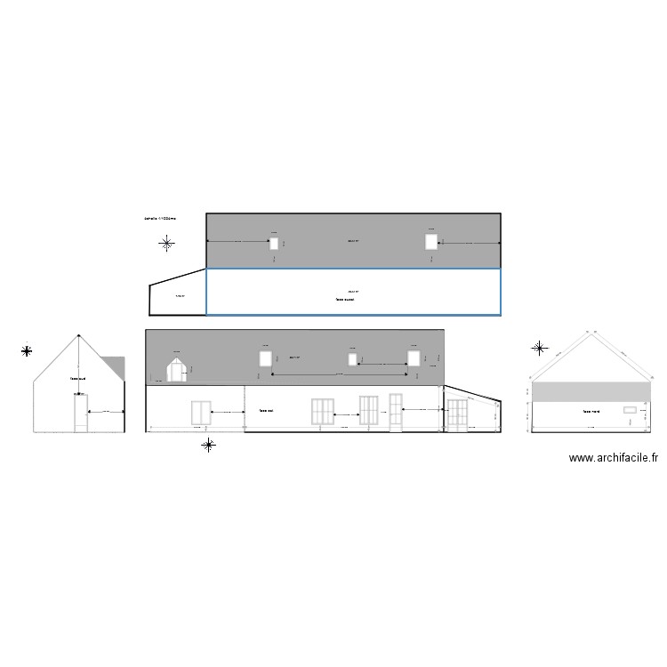 facade après. Plan de 0 pièce et 0 m2