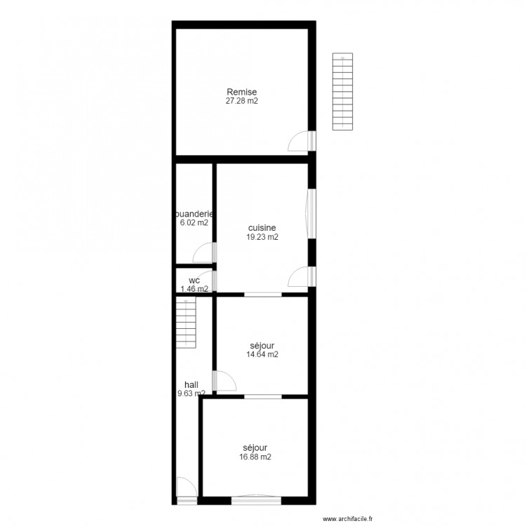 station . Plan de 0 pièce et 0 m2