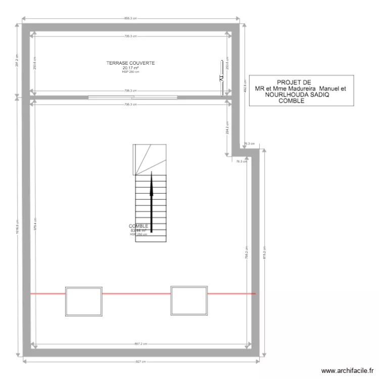 HESSERANGE. Plan de 