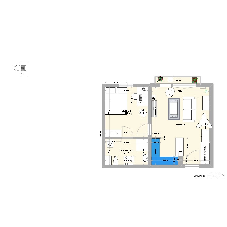 appart. Plan de 0 pièce et 0 m2