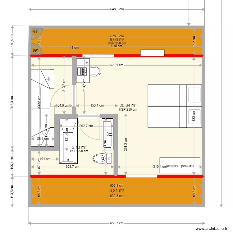 GRAND LEEZ 2eme am&eacute;nagement 2 ILG. Plan de 