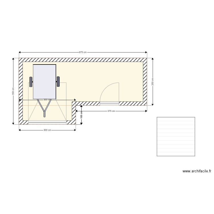 Abri de jardin. Plan de 0 pièce et 0 m2