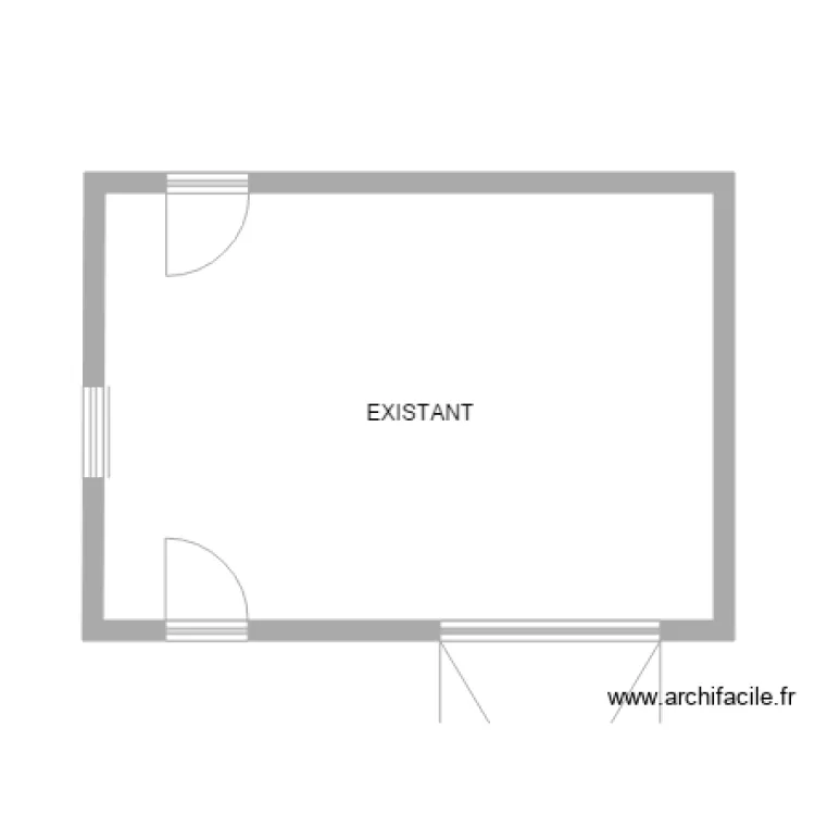 Plan Existant. Plan de Plan Existant. Plan de