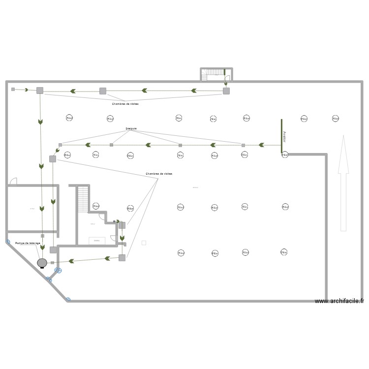 parking. Plan de 0 pièce et 0 m2