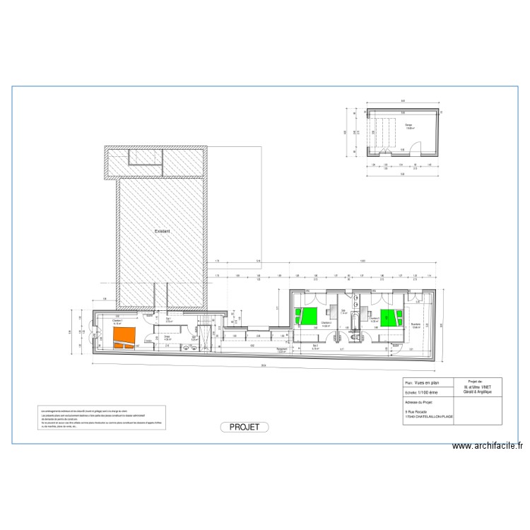 electricité extension. Plan de 0 pièce et 0 m2