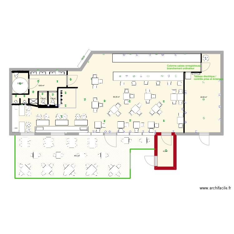 LE PSY. Plan de 9 pièces et 179 m2