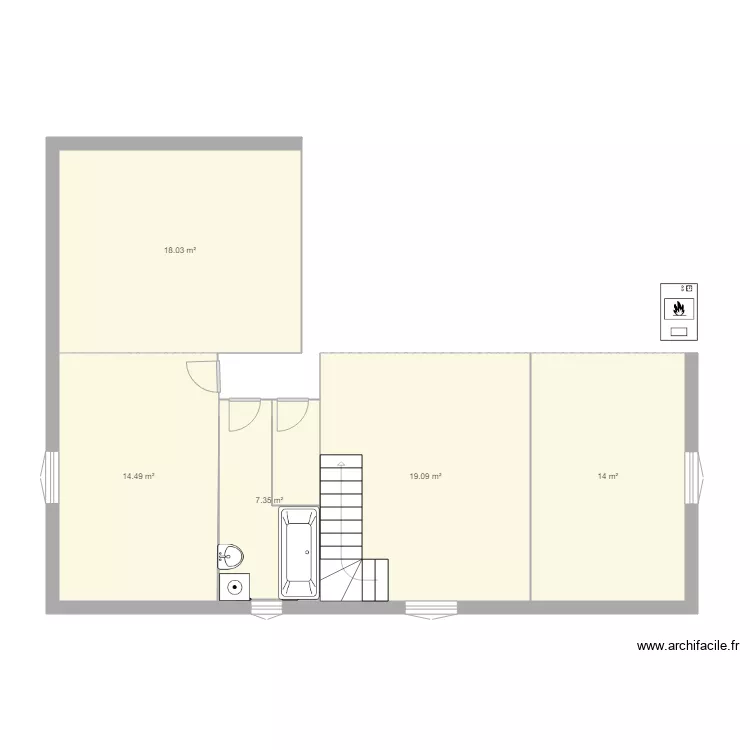 Appart Ahetze. Plan de 