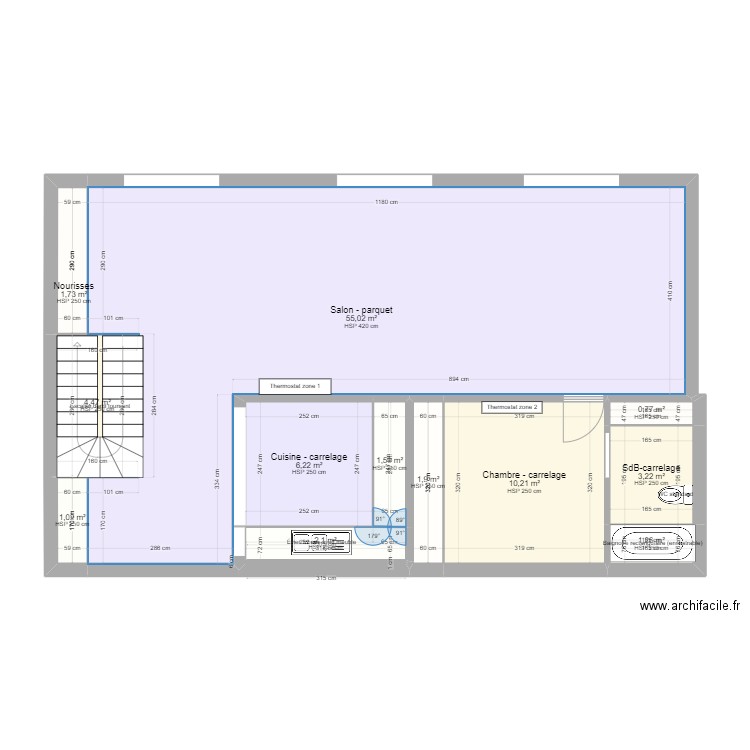 RDJ_V2c. Plan de 12 pièces et 90 m2