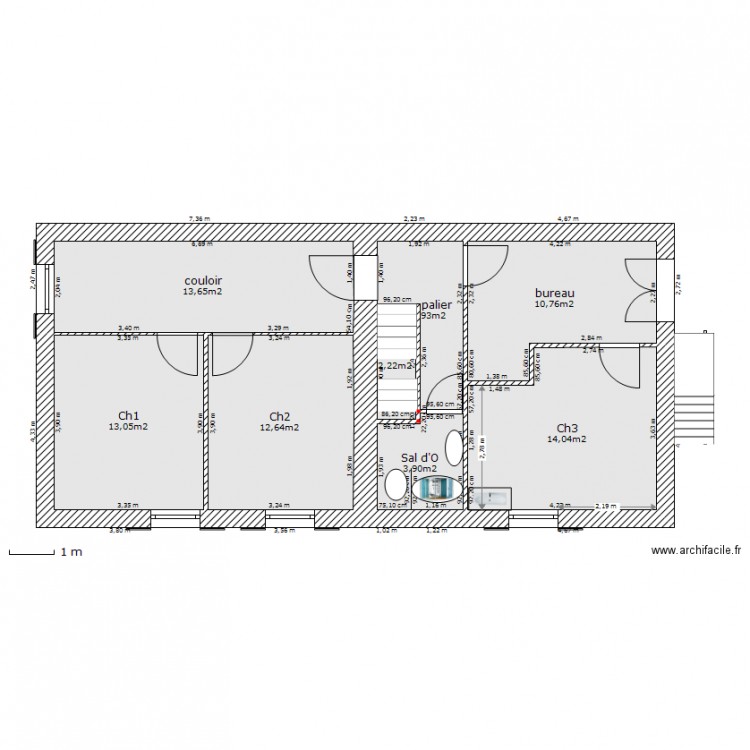 origine etage. Plan de 0 pièce et 0 m2