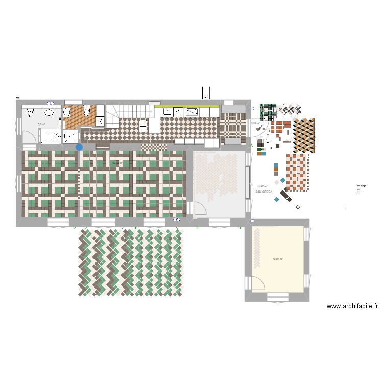 PLAN BIRIATOU ESCALIER MODIFIE 20/10 MARAZZI. Plan de 0 pièce et 0 m2