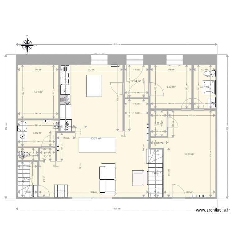 Projets Escalier. Plan de 0 pièce et 0 m2